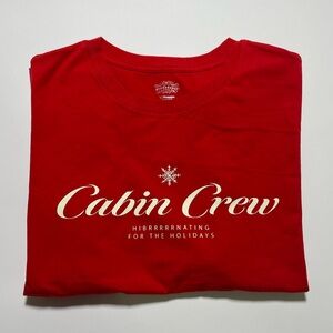 Wondershop Red Cabin Crew Tee Women’s Size Large
